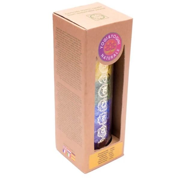 7-Chakra Candle with Essential Oils – Long-Burning, Natural & Eco-Friendly for Meditation & Healing