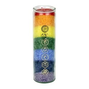 7-Chakra Candle with Essential Oils – Long-Burning, Natural & Eco-Friendly for Meditation & Healing