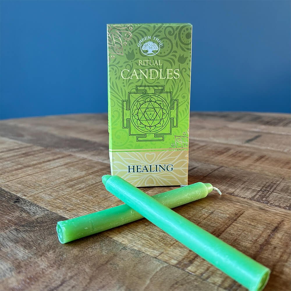 Green Healing Ritual Candles