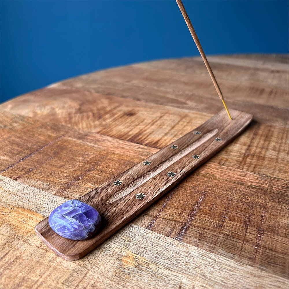 Incense Holder With Amethyst