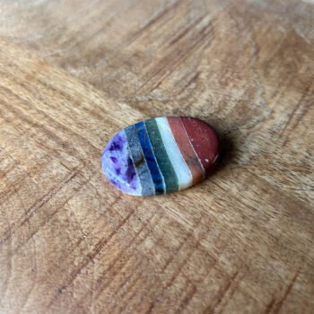 7 Chakra Worry Stone - Stress Relief & Anxiety