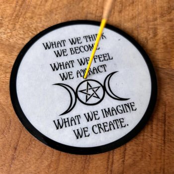 Triple Moon and Star Metal Coaster and Incense Holder