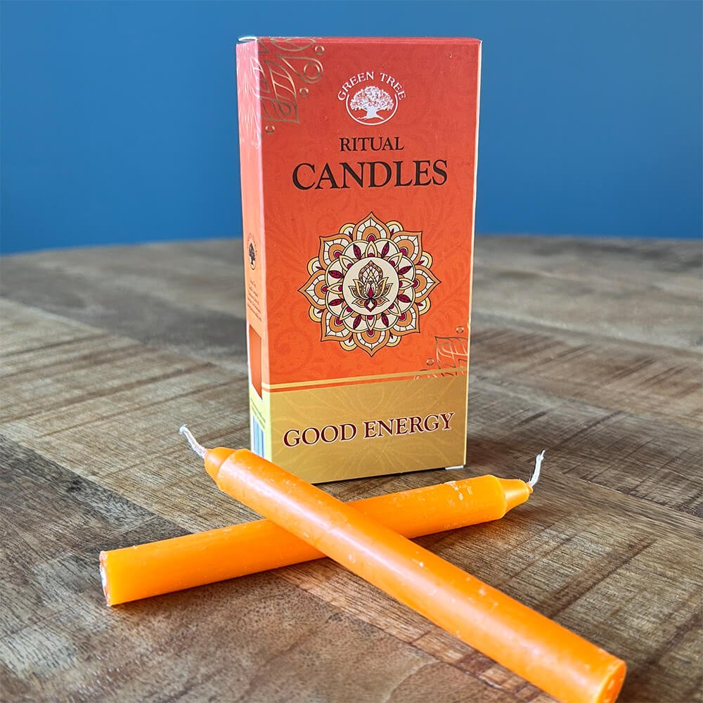 Orange Good Energy Ritual Candles 10 Pack