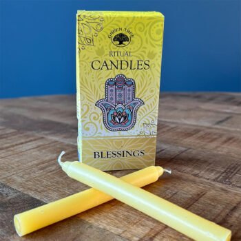 Yellow Blessing Ritual Candles 10 Pack